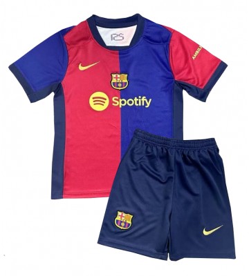 Barcelona Hemmakläder Barn 2024-25 Kortärmad (+ Korta byxor)